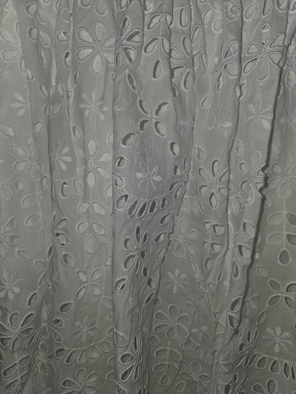 J Crew Eylet Full Lined White Lace Midi Skirt Size 14 - Picture 4 of 14